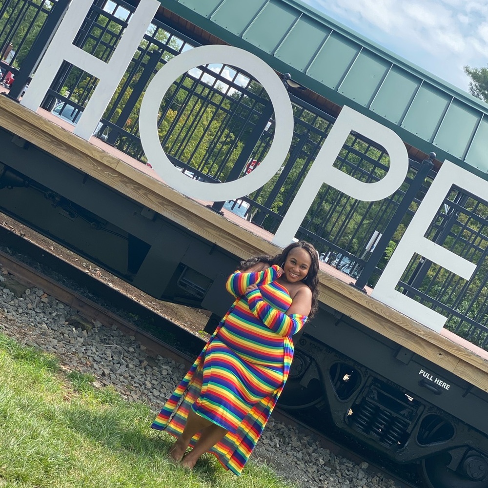 Rainbow maxi dress (two piece) 🌈